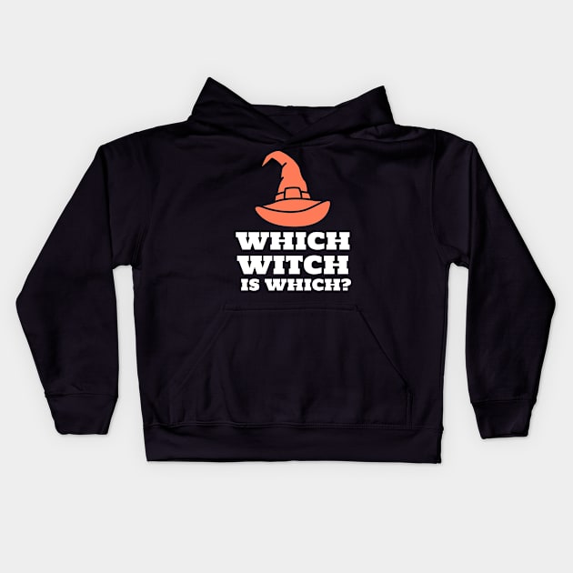 Which Witch is Which Halloween Kids Hoodie by cacostadesign